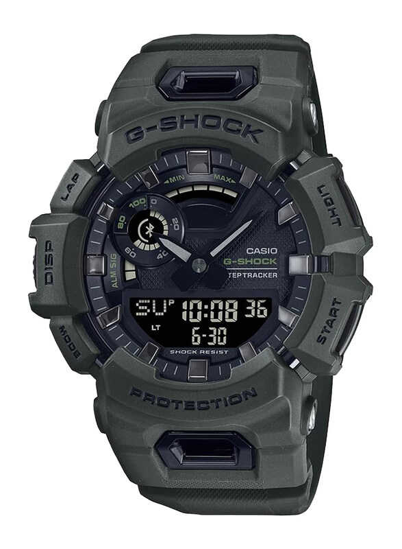 Casio G-Shock Analog + Digital Watch for Men with Plastic Band, Water Resistant, GBA-900UU-3ADR, Green-Black
Casio G-Shock Analog + Digital Watch for Men with Plastic Band, Water Resistant, GBA-900UU-3ADR, Green-Black