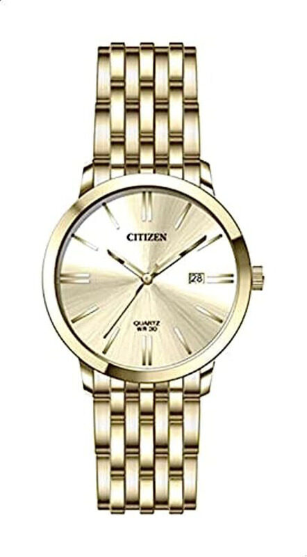 Citizen Analog Watch for Women with Stainless Steel Band, Water Resistant, DZ0002-50P, Gold
Citizen Analog Watch for Women with Stainless Steel Band, Water Resistant, DZ0002-50P, Gold