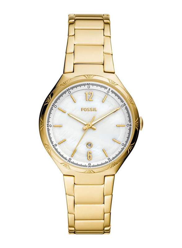 Fossil Analog Watch for Women with Stainless Steel Strap, Water Resistant, BQ3740, Gold-Pearl
Fossil Analog Watch for Women with Stainless Steel Strap, Water Resistant, BQ3740, Gold-Pearl