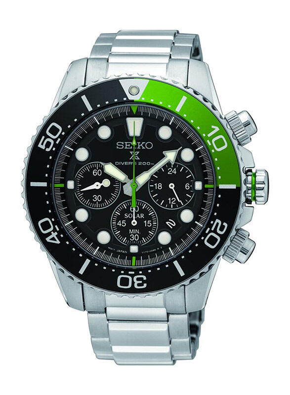 Seiko Analog Watch for Men's with Stainless Steel Band, Water Resistance, SSC615P1, Silver-Black
Seiko Analog Watch for Men's with Stainless Steel Band, Water Resistance, SSC615P1, Silver-Black