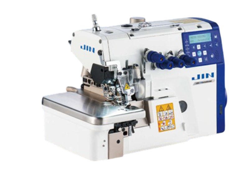 Jin by Juki M1-424SF 2 Needle 4 Thread Direct Drive Motor Overlock with Thread Trimmer (3 Sensor) Air Blower Type Suction (Compressor Not Required) Co
Jin by Juki M1-424SF 2 Needle 4 Thread Direct Drive Motor Overlock with Thread Trimmer (3 Sensor) Air Blower Type Suction (Compressor Not Required) Co