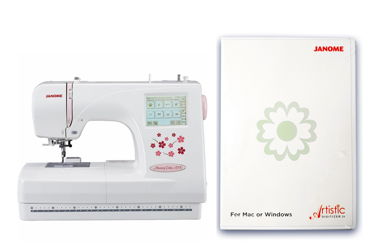 Janome Memory Craft MC370E Embroidery Machine + Junior Artistic Digitizer Embroidery Software Free
Janome Memory Craft MC370E Embroidery Machine + Junior Artistic Digitizer Embroidery Software Free