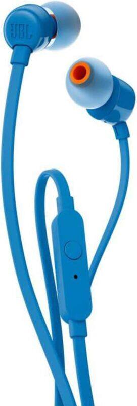 JBL Tune 110 Wired In-Ear Headphones, Deep and Powerful Pure Bass Sound, 1-Button Remote/Mic, Tangle-Free Flat Cable, Ultra Comfortable Fit - Blue
JBL Tune 110 Wired In-Ear Headphones, Deep and Powerful Pure Bass Sound, 1-Button Remote/Mic, Tangle-Free Flat Cable, Ultra Comfortable Fit - Blue
