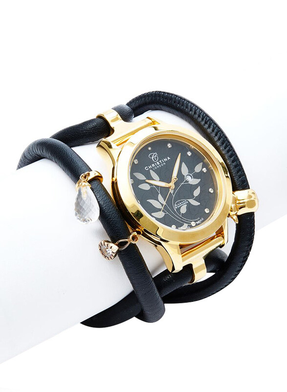 Christina Design London Assemble Collect Analog Swiss Watch for Women with Attached Italian Leather Cord with Genuine Gemstone Charms Band, Water Resi
Christina Design London Assemble Collect Analog Swiss Watch for Women with Attached Italian Leather Cord with Genuine Gemstone Charms Band, Water Resi