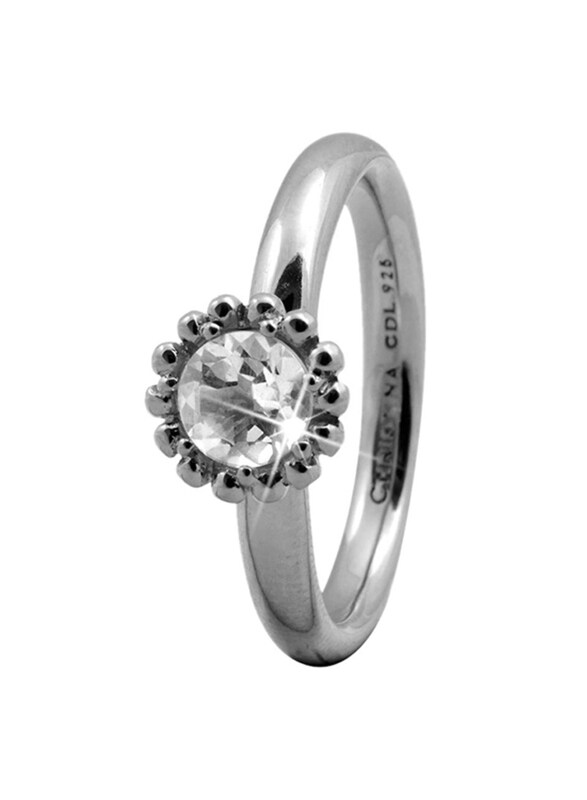 Christina Design London Sterling Silver Flower Shape Fashion Ring for Women with Crystal Stone, Silver, EU 57
Christina Design London Sterling Silver Flower Shape Fashion Ring for Women with Crystal Stone, Silver, EU 57
