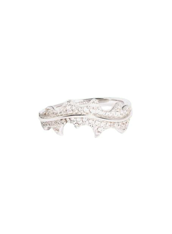 Apm Monaco 925 Sterling Silver Leaf Design Fashion Ring for Women with Cubic Zirconia Stone, Silver, EU 54
Apm Monaco 925 Sterling Silver Leaf Design Fashion Ring for Women with Cubic Zirconia Stone, Silver, EU 54