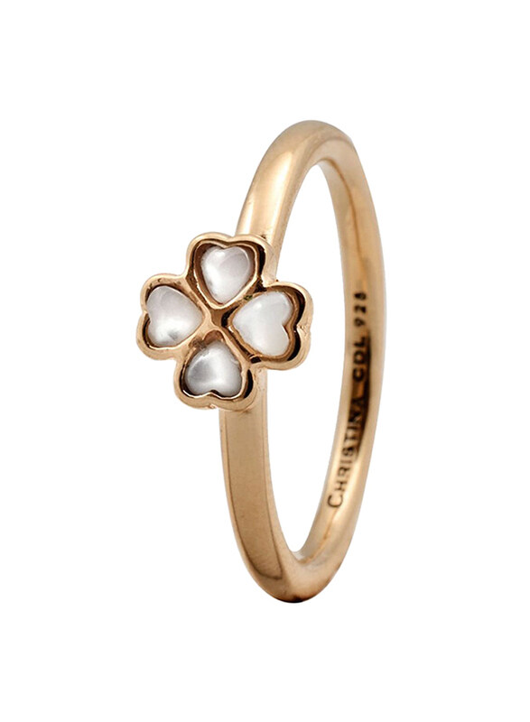 Christina Design London Gold Plated Sterling Silver Fashion Ring for Women with Foursome Pearl Stone, Gold, EU 49
Christina Design London Gold Plated Sterling Silver Fashion Ring for Women with Foursome Pearl Stone, Gold, EU 49