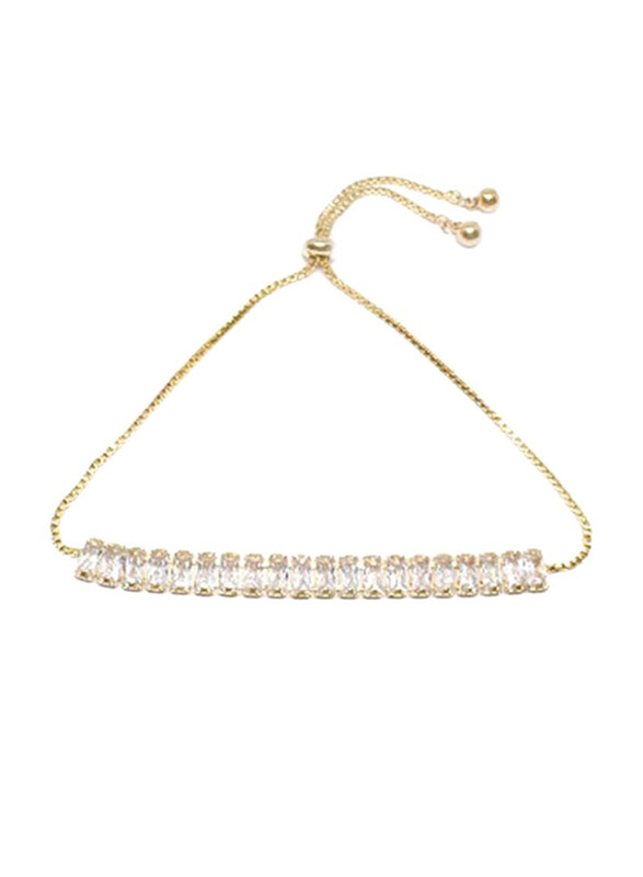 Infinity Jewels Gold Plated Studded Chain Bracelet for Women, with Crystal Stones, Gold
Infinity Jewels Gold Plated Studded Chain Bracelet for Women, with Crystal Stones, Gold