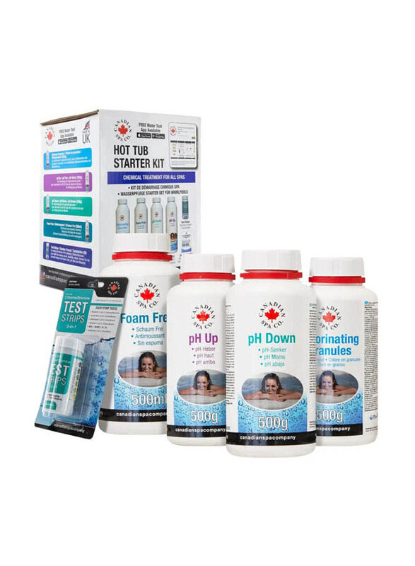 Canadian Spa Co. Hot Tub Starter Chemical Kit, 5 Pieces, Multicolour
Canadian Spa Co. Hot Tub Starter Chemical Kit, 5 Pieces, Multicolour