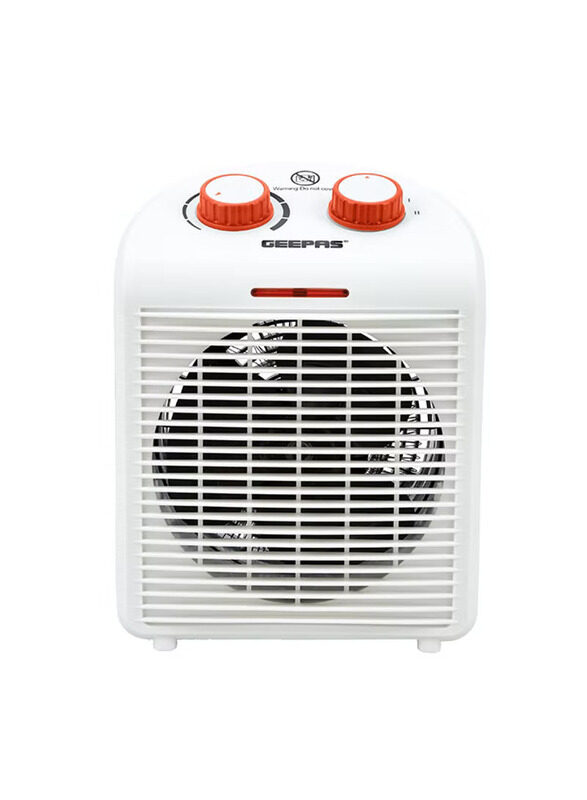 Geepas Fan Heater with 2 Heat Setting Adjustable Thermostat, 2000W, GFH28520, White/Red
Geepas Fan Heater with 2 Heat Setting Adjustable Thermostat, 2000W, GFH28520, White/Red