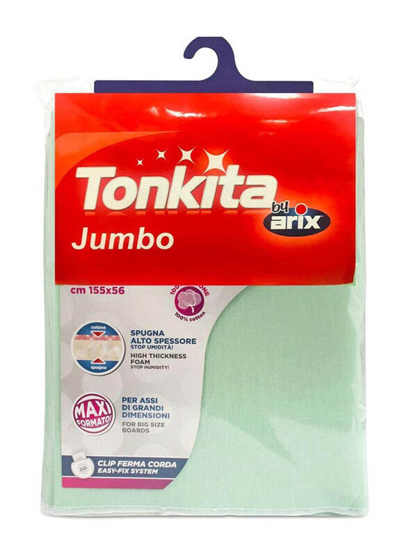 Tonkita Jumbo Foam Ironing Board Cover, 155 x 56c, m Assorted Colours
Tonkita Jumbo Foam Ironing Board Cover, 155 x 56c, m Assorted Colours