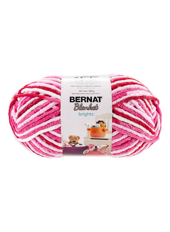 Bernat Blanket Brights Big Ball Knitting Yarn, 5 x 5 x 10.5 inch, Raspberry Ribbon Variegated
Bernat Blanket Brights Big Ball Knitting Yarn, 5 x 5 x 10.5 inch, Raspberry Ribbon Variegated