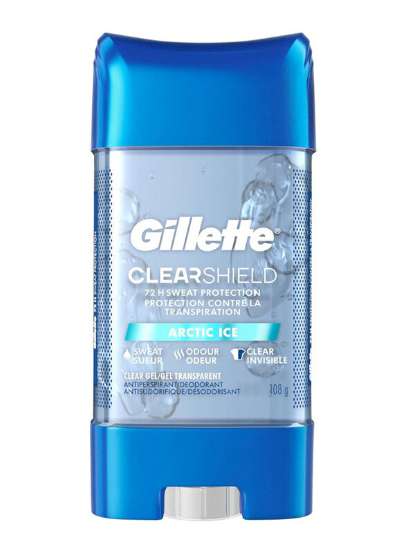 Gillette Clear Shield Arctic Ice Scent Clear Gel Antiperspirant & Deodorant, 107gm
Gillette Clear Shield Arctic Ice Scent Clear Gel Antiperspirant & Deodorant, 107gm