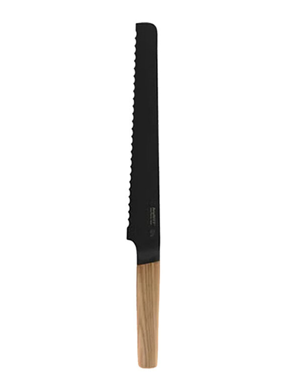 Berghoff Stainless Steel Bread Knife with Wooden Handle, 3900010, Black/Brown
Berghoff Stainless Steel Bread Knife with Wooden Handle, 3900010, Black/Brown