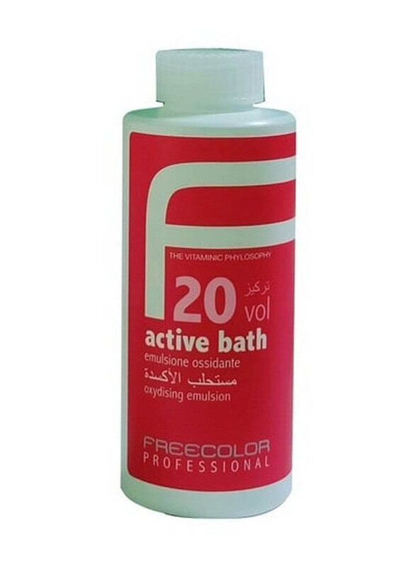 Freecolor Professional Active Bath Oxydising Emulsion 20 Vol Cream for All Hair Types, 100ml
Freecolor Professional Active Bath Oxydising Emulsion 20 Vol Cream for All Hair Types, 100ml