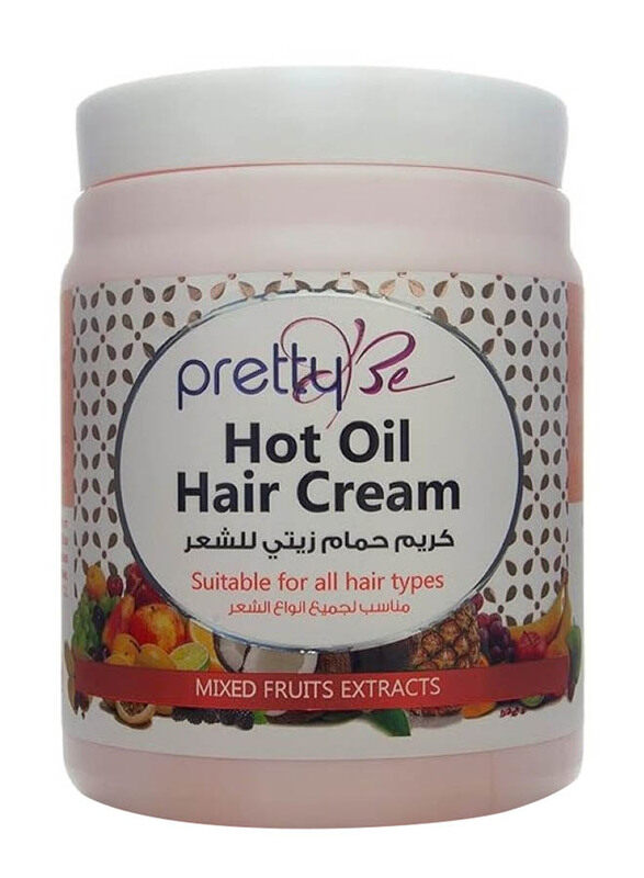 Pretty Be Hot Oil Hair Cream with Mixed Fruits Extracts for All Hair Types, 1000ml
Pretty Be Hot Oil Hair Cream with Mixed Fruits Extracts for All Hair Types, 1000ml