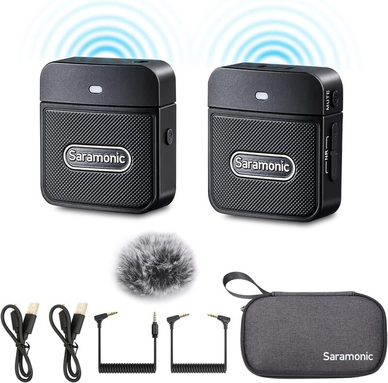 Generic Saramonic Wireless Lavalier Microphone Blink100 B1 2.4GHz Wireless Microphone with Transmitter & Receiver for DSLR Cameras, Black
Generic Saramonic Wireless Lavalier Microphone Blink100 B1 2.4GHz Wireless Microphone with Transmitter & Receiver for DSLR Cameras, Black