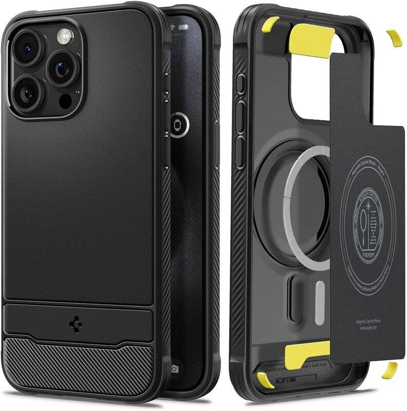 Spigen iPhone 15 Pro Max case cover Rugged Armor MagFit MagSafe compatible - Matte Black
Spigen iPhone 15 Pro Max case cover Rugged Armor MagFit MagSafe compatible - Matte Black