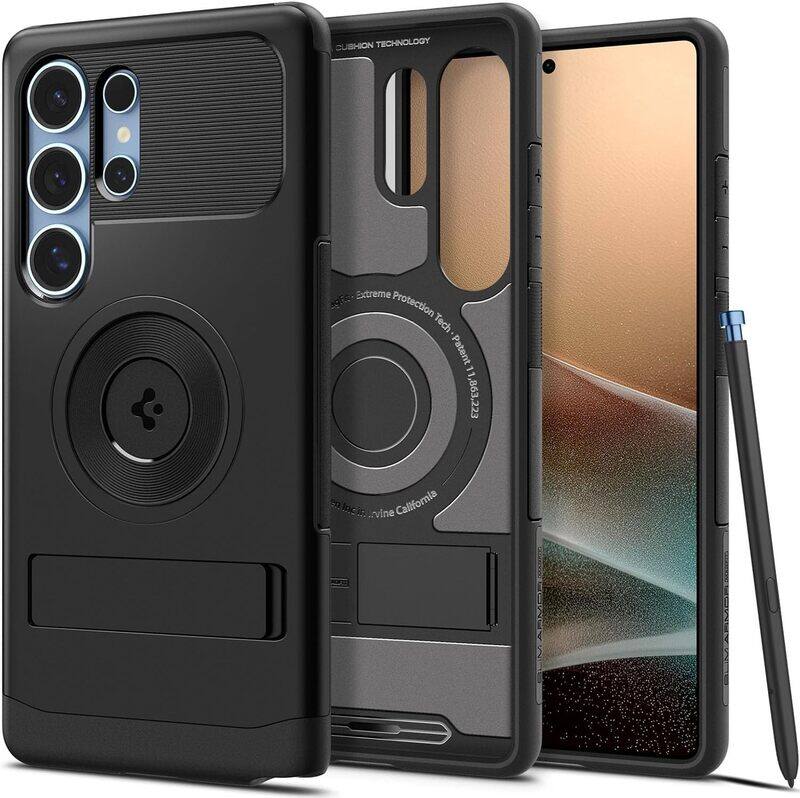 Spigen Samsung Galaxy S25 ULTRA Slim Armor MagFit with Kickstand (MagSafe) case cover - Black
Spigen Samsung Galaxy S25 ULTRA Slim Armor MagFit with Kickstand (MagSafe) case cover - Black