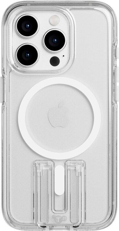 Tech21 Evo Crystal Kick for iPhone 15 Pro Case Cover MagSafe compatible (16 Feet Drop Protection) Built-in Kickstand - White
Tech21 Evo Crystal Kick for iPhone 15 Pro Case Cover MagSafe compatible (16 Feet Drop Protection) Built-in Kickstand - White