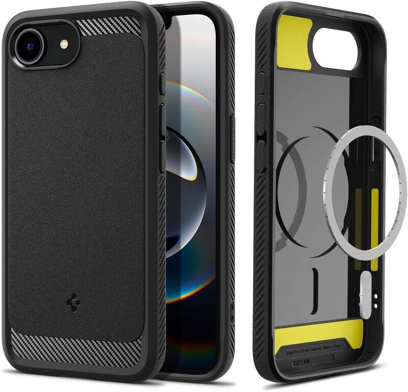 Spigen Rugged Armor MagFit for iPhone 16e case cover 2025 MagSafe compatible - Matte Black
Spigen Rugged Armor MagFit for iPhone 16e case cover 2025 MagSafe compatible - Matte Black