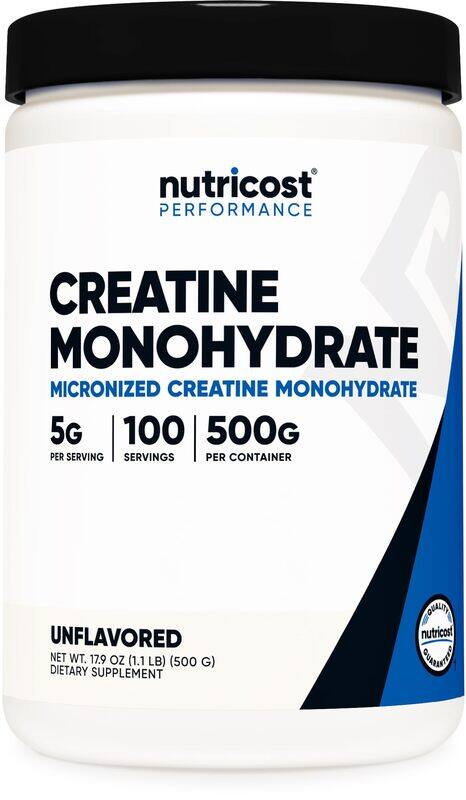 Nutricost Creatine Monohydrate Micronized Powder 500G, 5000mg Per Serv (5g) - Micronized Creatine Monohydrate, 100 Servings, 17.637 Ounes
Nutricost Creatine Monohydrate Micronized Powder 500G, 5000mg Per Serv (5g) - Micronized Creatine Monohydrate, 100 Servings, 17.637 Ounes