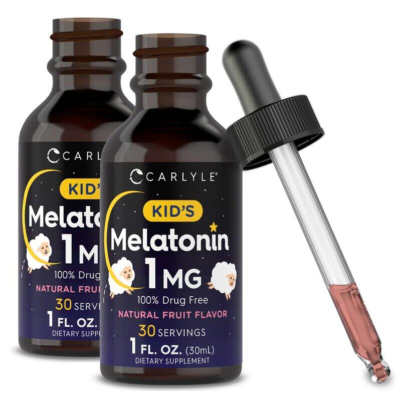 Carlyle Kids Melatonin Liquid. 1 fl oz. Two Pack. Fruit Flavor. Drug Free
Carlyle Kids Melatonin Liquid. 1 fl oz. Two Pack. Fruit Flavor. Drug Free