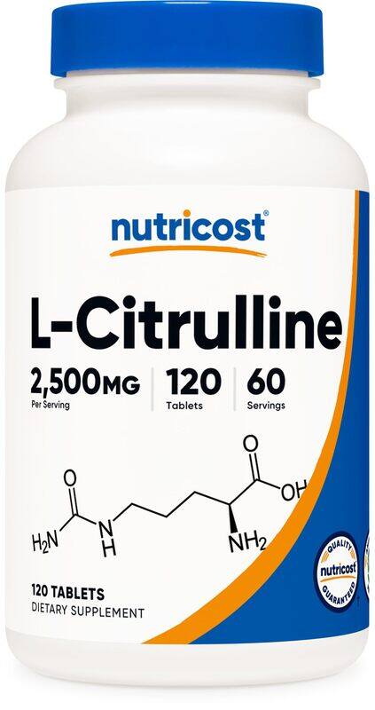 Nutricost L-Citrulline 2500mg Per Serving, 60 Servings, 1250mg Per Tablet, 120 Tabs - Non-GMO and Gluten Free Supplement
Nutricost L-Citrulline 2500mg Per Serving, 60 Servings, 1250mg Per Tablet, 120 Tabs - Non-GMO and Gluten Free Supplement