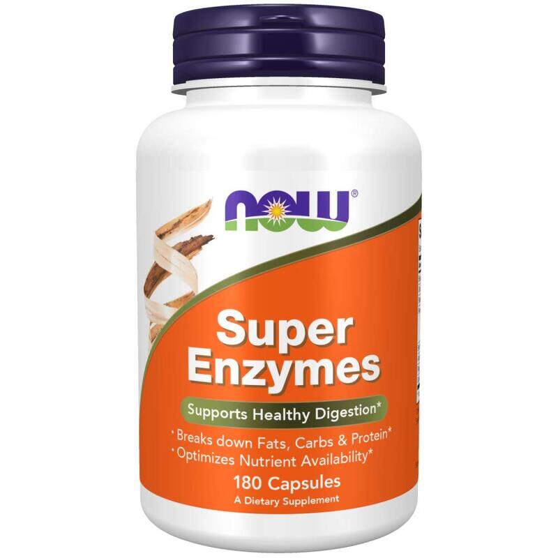 NOW Supplements, Super Enzymes, Formulated with Bromelain, Ox Bile, Pancreatin and Papain,180 Capsules-Expiry -10/31/2024
NOW Supplements, Super Enzymes, Formulated with Bromelain, Ox Bile, Pancreatin and Papain,180 Capsules-Expiry -10/31/2024