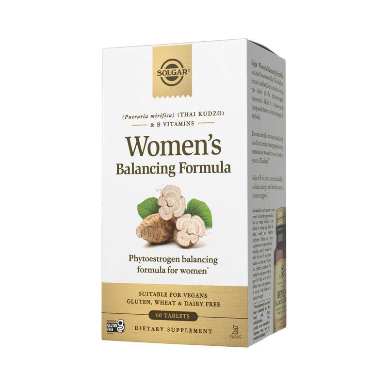 Solgar Women's Balancing Formula, 60 Tablets - Pueraria Mirifica - Phytoestrogen Balancing Formula, Energy Metabolism, Nervous System Health - Vegan,
Solgar Women's Balancing Formula, 60 Tablets - Pueraria Mirifica - Phytoestrogen Balancing Formula, Energy Metabolism, Nervous System Health - Vegan,