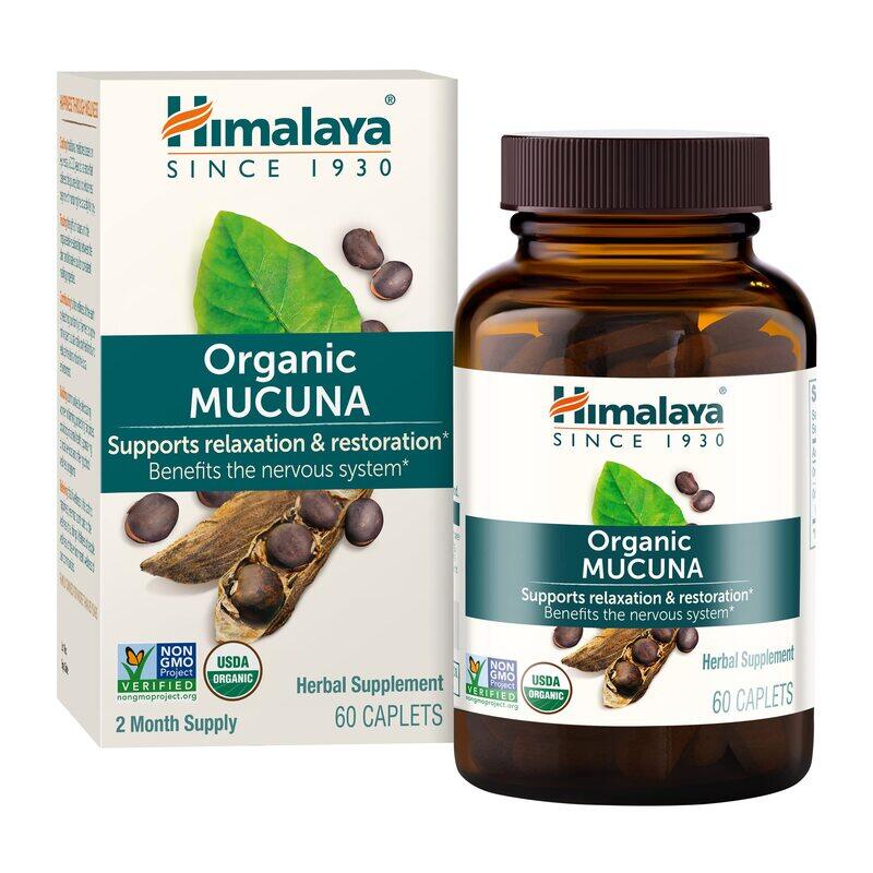 Himalaya Organic Mucuna Pruriens, Kapikachhu, Equivalent to 3,706 of Mucuna Pruriens Powder for Calm & Relaxation 60 Count, Pack of 1 Caplets-Expiry -
Himalaya Organic Mucuna Pruriens, Kapikachhu, Equivalent to 3,706 of Mucuna Pruriens Powder for Calm & Relaxation 60 Count, Pack of 1 Caplets-Expiry -