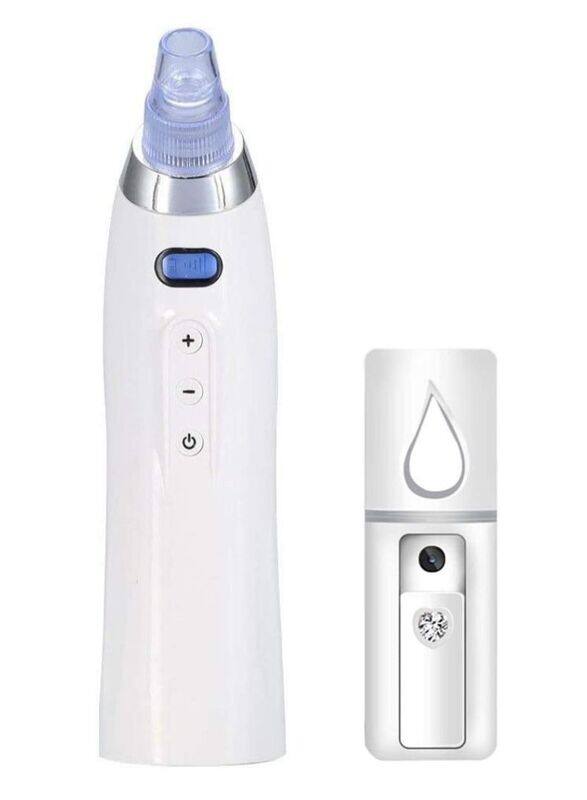 Prime Comedo Suction Blackhead Remover & Rechargeable Handheld Face Nano Mist Spray, 2 Pieces
Prime Comedo Suction Blackhead Remover & Rechargeable Handheld Face Nano Mist Spray, 2 Pieces