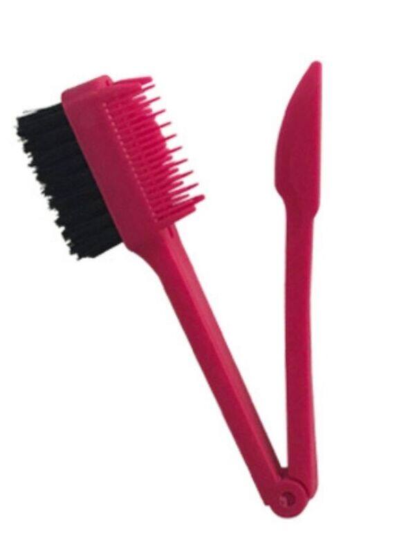 Prime Foldable 3-in-1 Hair Edge Control Brush Comb for All Hair Types, Red, 1 Piece
Prime Foldable 3-in-1 Hair Edge Control Brush Comb for All Hair Types, Red, 1 Piece