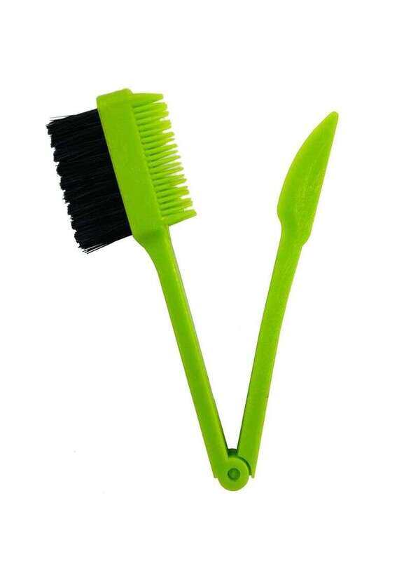 Prime Foldable 3-in-1 Hair Edge Control Brush Comb for All Hair Types, Green, 1 Piece
Prime Foldable 3-in-1 Hair Edge Control Brush Comb for All Hair Types, Green, 1 Piece