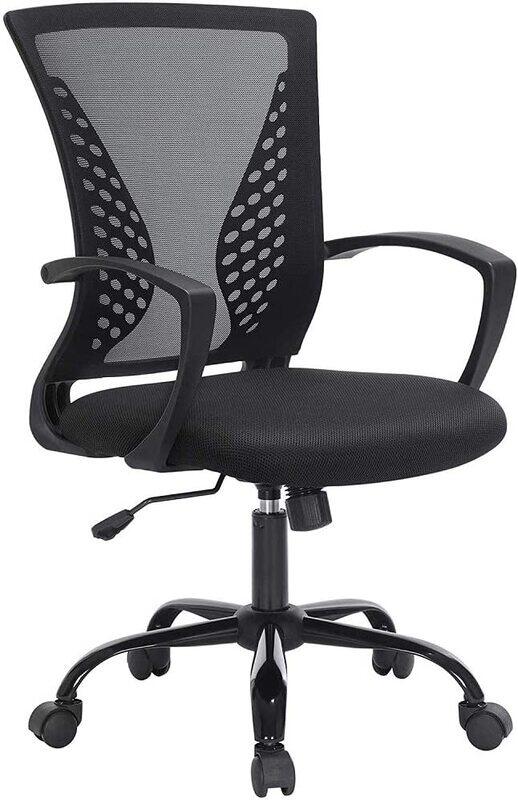 Mahmayi Black OBN22BK Height-Adjustable Mid-Back Mesh Chairs for Office, Conference, Home, Living Room (60x56x100cm)
Mahmayi Black OBN22BK Height-Adjustable Mid-Back Mesh Chairs for Office, Conference, Home, Living Room (60x56x100cm)