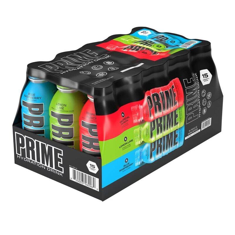 Prime Hydrations Prime hydration sports drink variety pack energy drink electrolyte beverage coconut water 500ml pack of 15
Prime Hydrations Prime hydration sports drink variety pack energy drink electrolyte beverage coconut water 500ml pack of 15