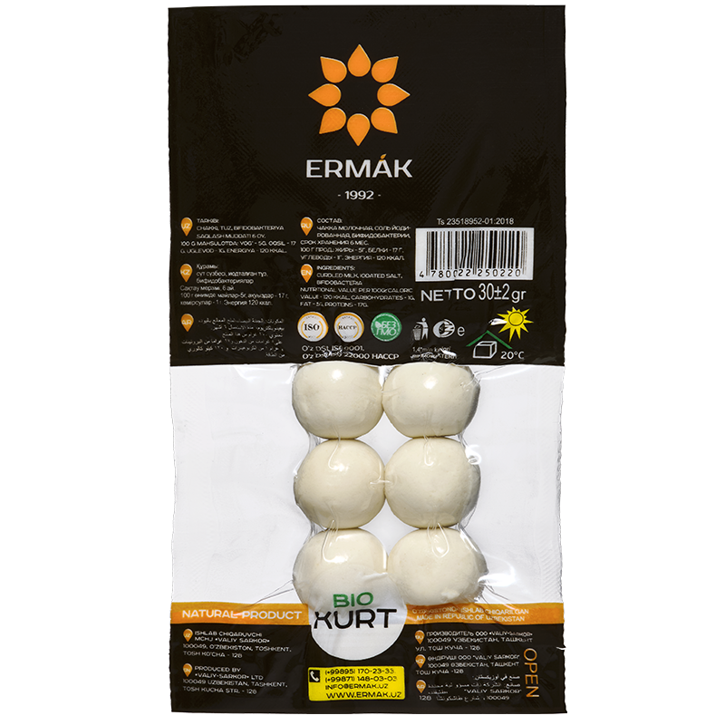 Erwan Ermak Bio Classic Kurt - Delicious Kurut - 30g Packing size - Set of 10 in a Convenient Box
Erwan Ermak Bio Classic Kurt - Delicious Kurut - 30g Packing size - Set of 10 in a Convenient Box