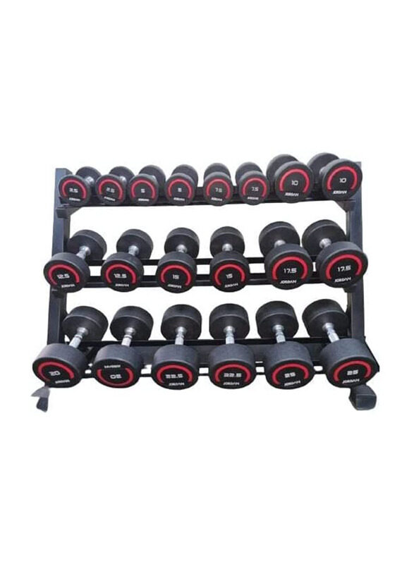 Generic Jordan Fitness UK Premium Round Dumbbell Sets with Rack, 2.5 KG to 20 KG, Multicolour
Generic Jordan Fitness UK Premium Round Dumbbell Sets with Rack, 2.5 KG to 20 KG, Multicolour