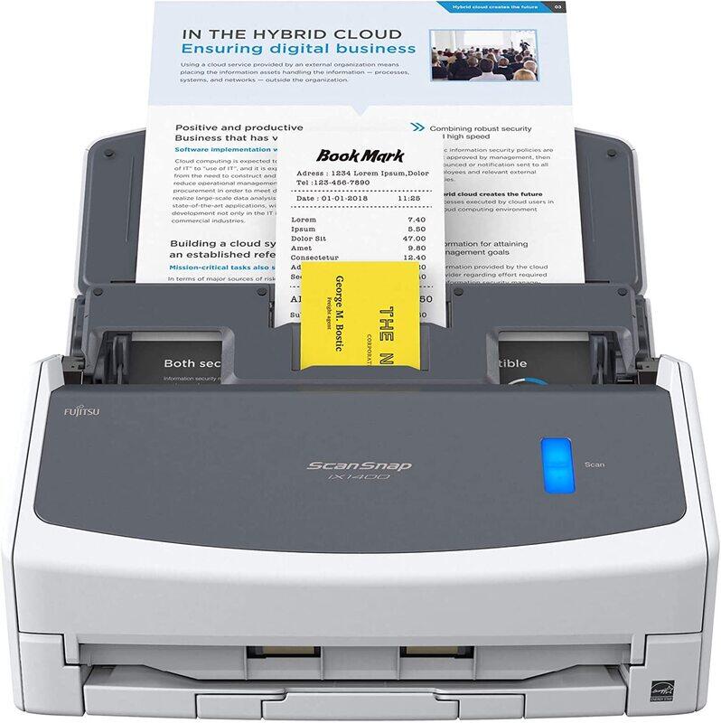 Fujitsu ScanSnap iX1400 A4 Scanner, 40ppm, Duplex scanning, Automatic Document Feeder Recommended 400 pages per day
Fujitsu ScanSnap iX1400 A4 Scanner, 40ppm, Duplex scanning, Automatic Document Feeder Recommended 400 pages per day