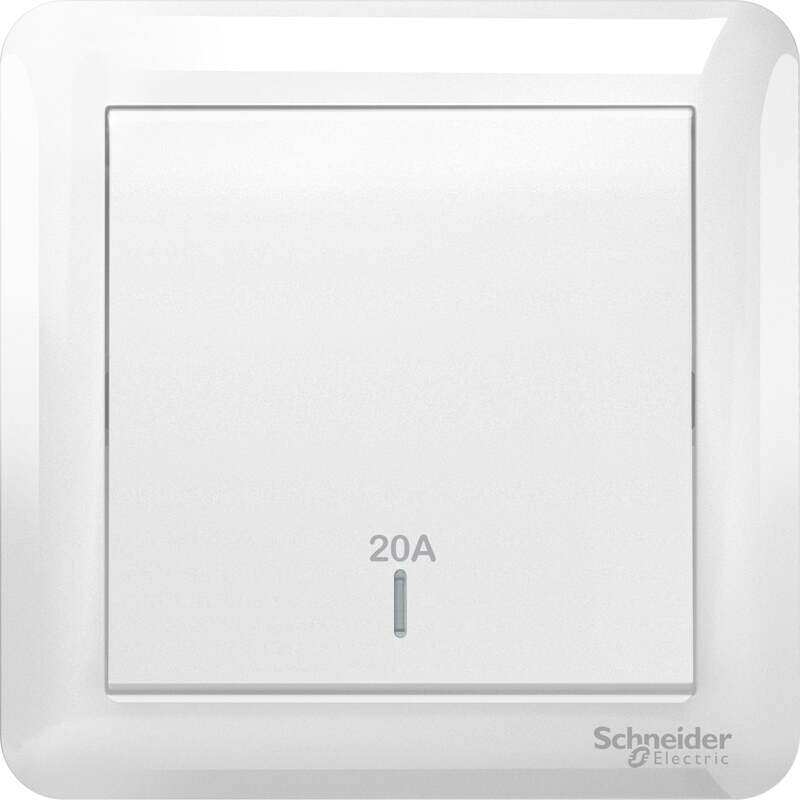 Schneider Electric Affle Plus 20A 250V 1 Gang 1 Way Double Pole Switch White , A3G31D20N_WE_G11
Schneider Electric Affle Plus 20A 250V 1 Gang 1 Way Double Pole Switch White , A3G31D20N_WE_G11