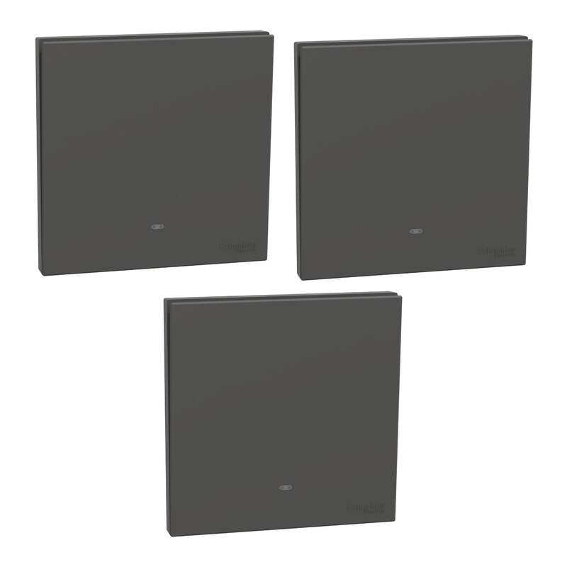 Schneider Electric AvatarOn C 10A 250V 1,Gang Momentary Switch with Fluorescent Lamp, Dark Grey , E8731PRF_DG , Pack of 3
Schneider Electric AvatarOn C 10A 250V 1,Gang Momentary Switch with Fluorescent Lamp, Dark Grey , E8731PRF_DG , Pack of 3