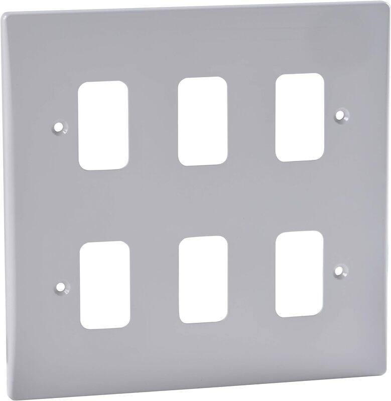 Schneider Electric Ultimate - moulded plate Grid system - 6 gangs - white - GUG06G
Schneider Electric Ultimate - moulded plate Grid system - 6 gangs - white - GUG06G