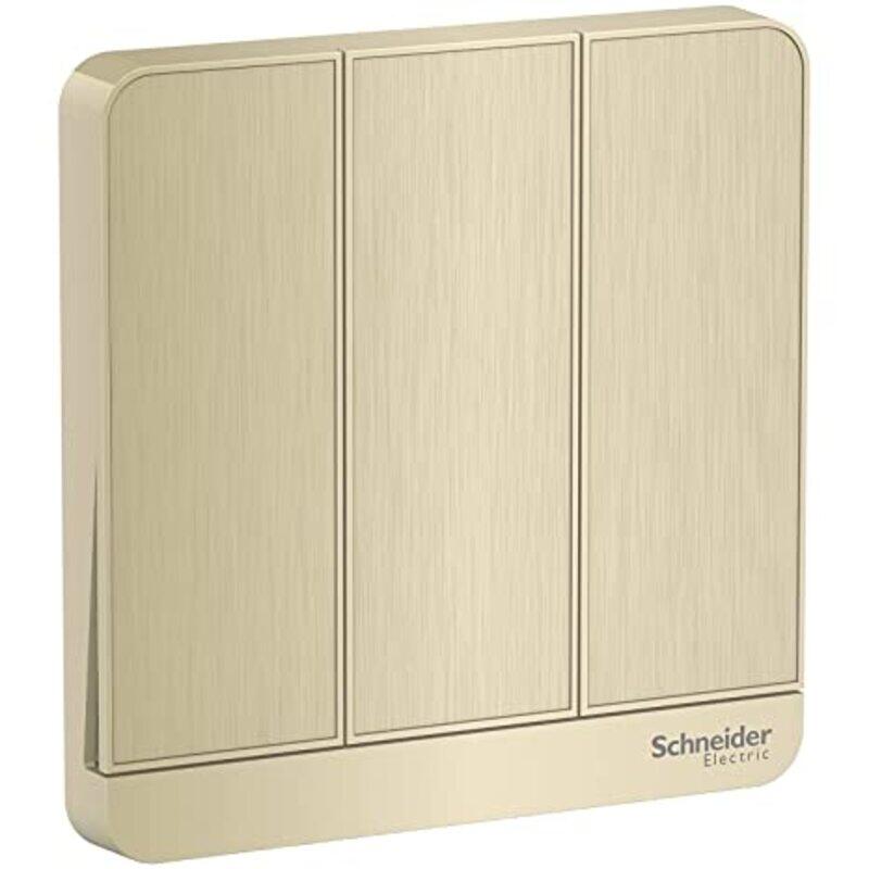 Schneider Electric AvatarOn E8333L1_GH 3 Gang 1 Way Switch 16AX 250V, Metal Gold Hairline
Schneider Electric AvatarOn E8333L1_GH 3 Gang 1 Way Switch 16AX 250V, Metal Gold Hairline