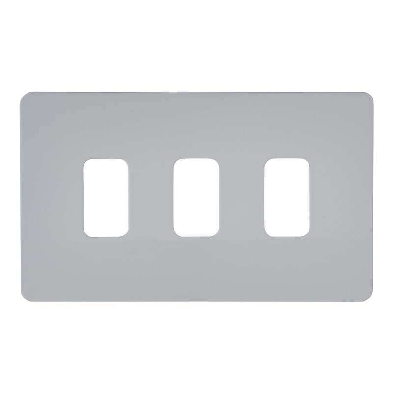 Schneider Electric Ultimate Screwless Grid System Front Plate, 3 Gangs, White Metal , GUGS03GPW
Schneider Electric Ultimate Screwless Grid System Front Plate, 3 Gangs, White Metal , GUGS03GPW