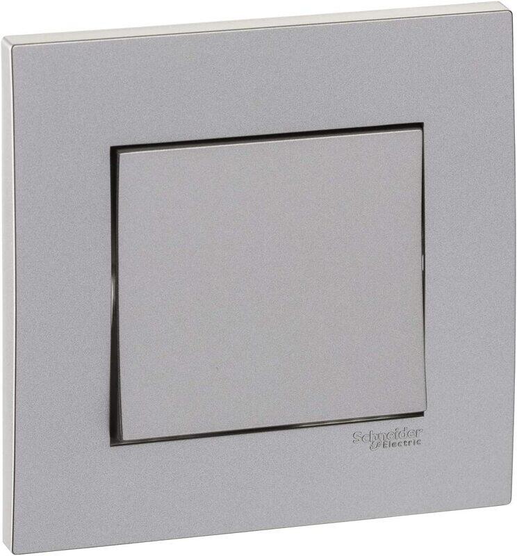 Schneider Electric KB31R_AS Vivace Silver - 2-way plate switch 1 gang - 16AX - Silver
Schneider Electric KB31R_AS Vivace Silver - 2-way plate switch 1 gang - 16AX - Silver