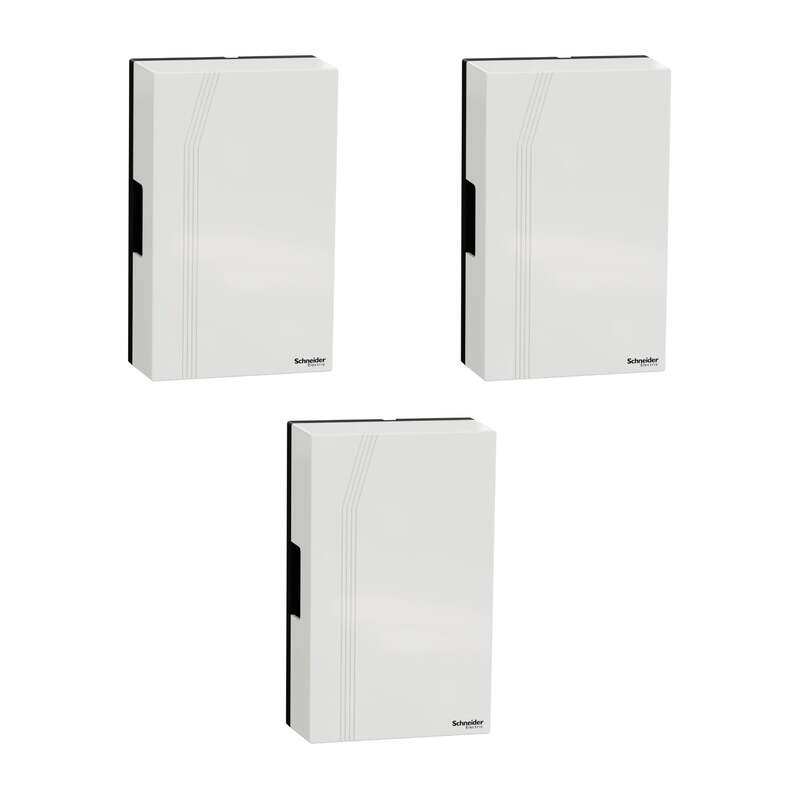 Schneider Electric Enexx Mechanical Door Chime 220,240V, White , CCT99AC220 , Pack of 3
Schneider Electric Enexx Mechanical Door Chime 220,240V, White , CCT99AC220 , Pack of 3
