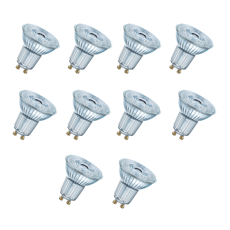 Osram LED GU10 ECO PAR16 Dimmable Reflector Bulb 36 Degree, 5.5W, Warm White, 2700K Pack Of 10
Osram LED GU10 ECO PAR16 Dimmable Reflector Bulb 36 Degree, 5.5W, Warm White, 2700K Pack Of 10