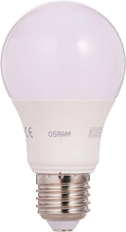OsRAM Led Star Classic A 60-9 Wfrosted Bulb, Screw - Base E27, 806 Lm-Warm /2700K, White -Ac02728
OsRAM Led Star Classic A 60-9 Wfrosted Bulb, Screw - Base E27, 806 Lm-Warm /2700K, White -Ac02728