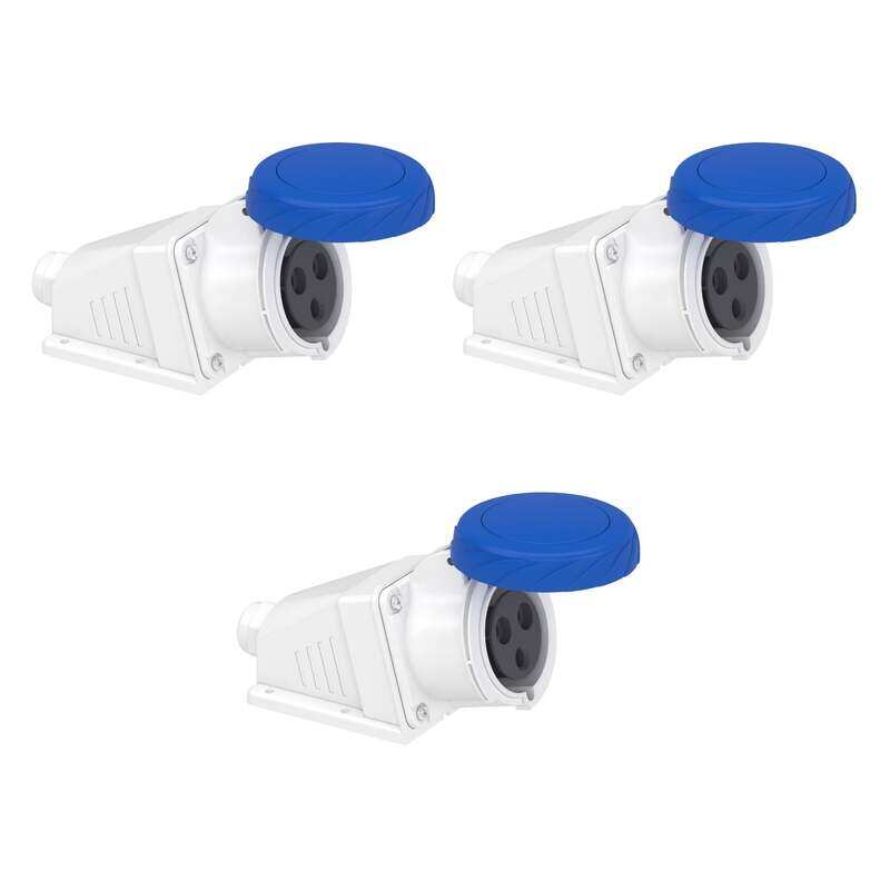 Schneider Electric Schneider PratiKa Angled Industrial Socket, 32A, 2P+E, 200,250V AC, Wall Mounted , PKF32W723 , Pack of 3
Schneider Electric Schneider PratiKa Angled Industrial Socket, 32A, 2P+E, 200,250V AC, Wall Mounted , PKF32W723 , Pack of 3