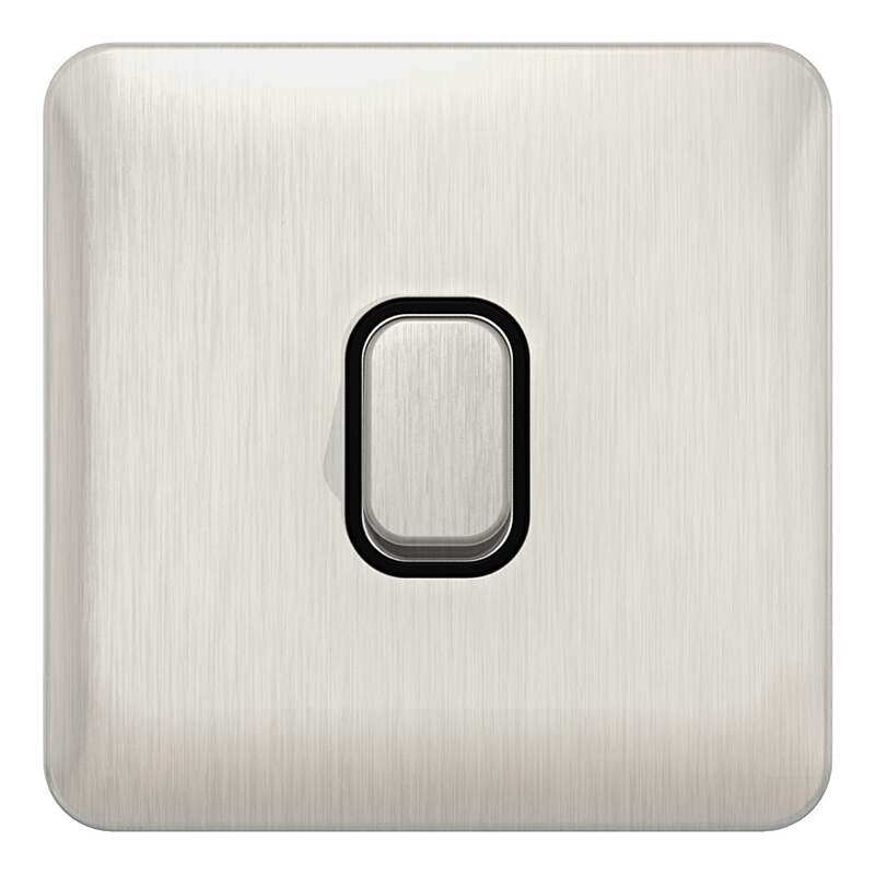 Schneider Electric Lisse Screwless Deco Retractive Switch, 1 Gang 2 Way, 10A, Stainless Steel with Black Interior , GGBL1012RBSSS
Schneider Electric Lisse Screwless Deco Retractive Switch, 1 Gang 2 Way, 10A, Stainless Steel with Black Interior , GGBL1012RBSSS